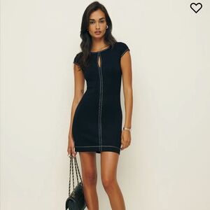 Reformation navy blue  dress, never worn